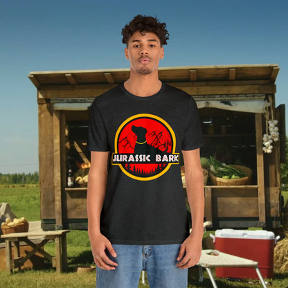 Jurassic Bark Labrador, Retriever Custom Unisex Jersey Short Sleeve Tee
