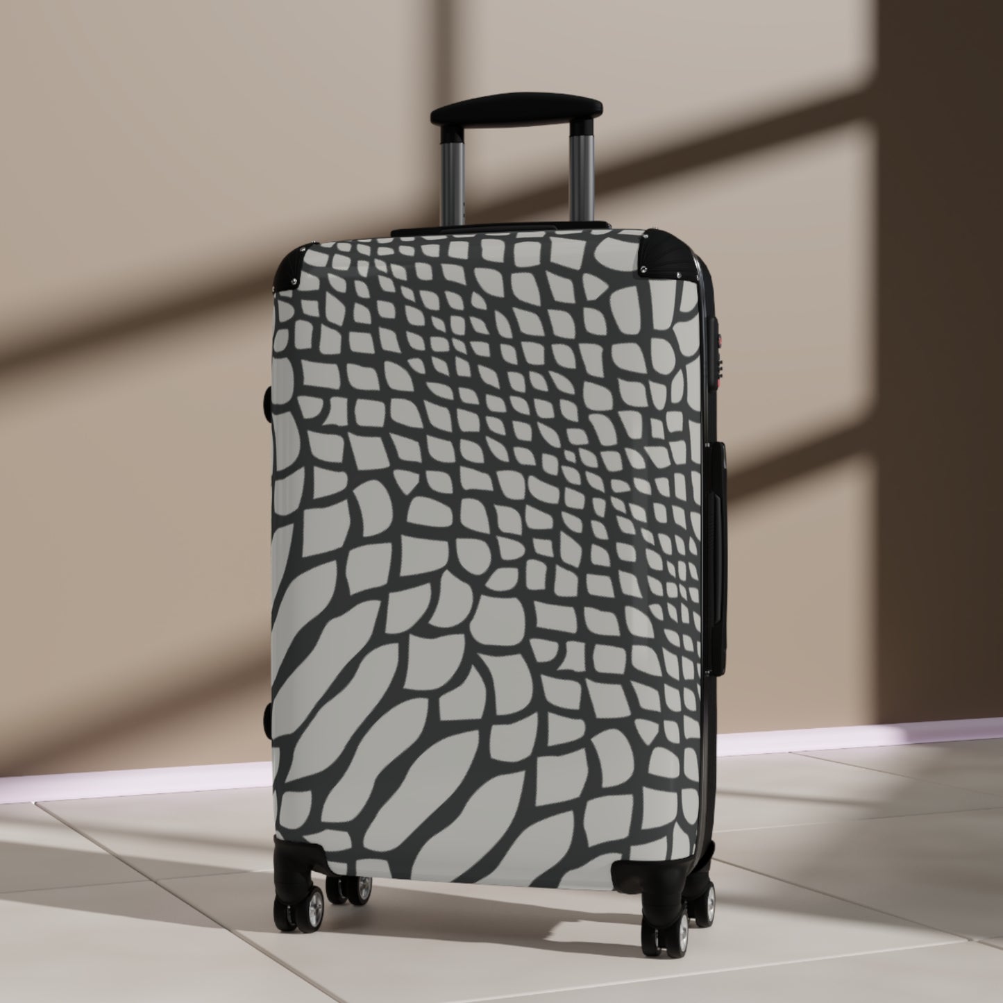 Snakeskin Print Suitcase