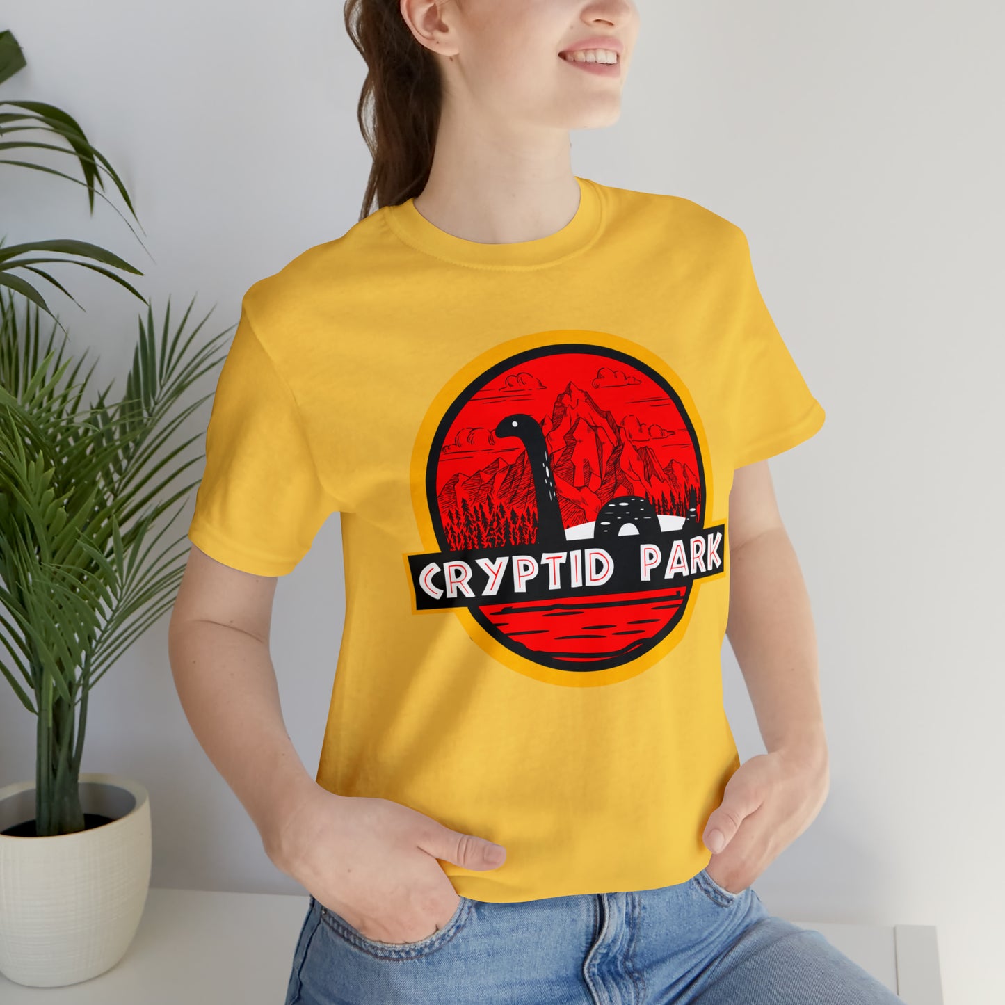 Cryptid Park Series Present The Loch Ness Monster Unisex Jersey Short Sleeve Tee