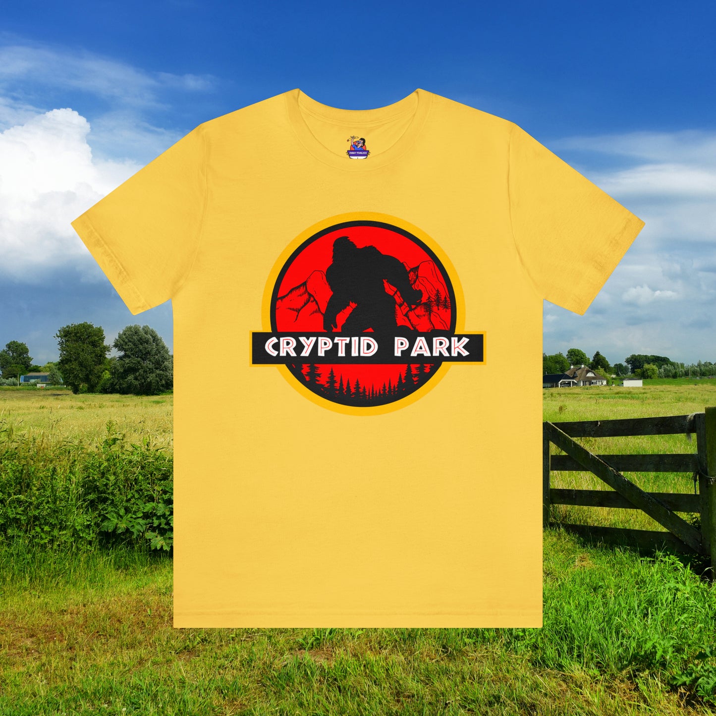 Cryptid Park Series Presents Bigfoot Unisex Jersey Short Sleeve Tee