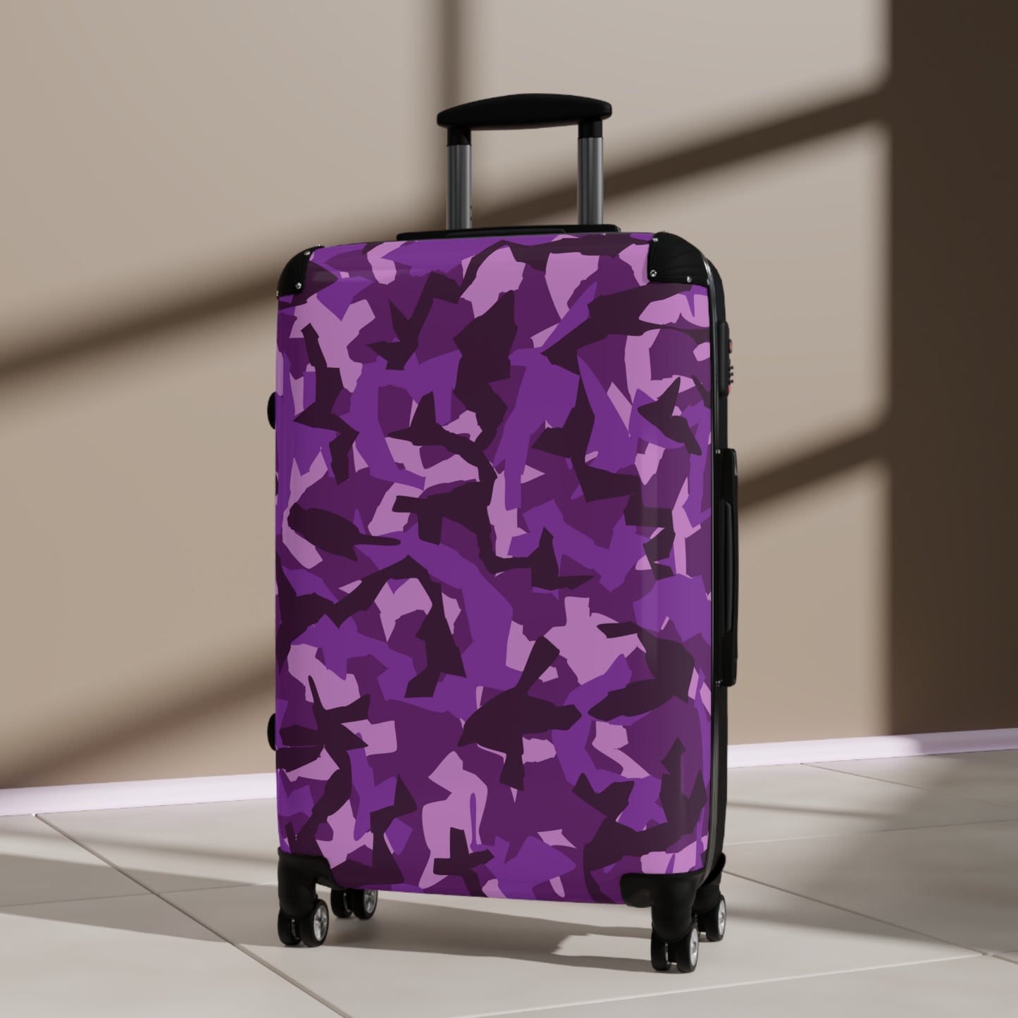 Purple Camo Suitcase