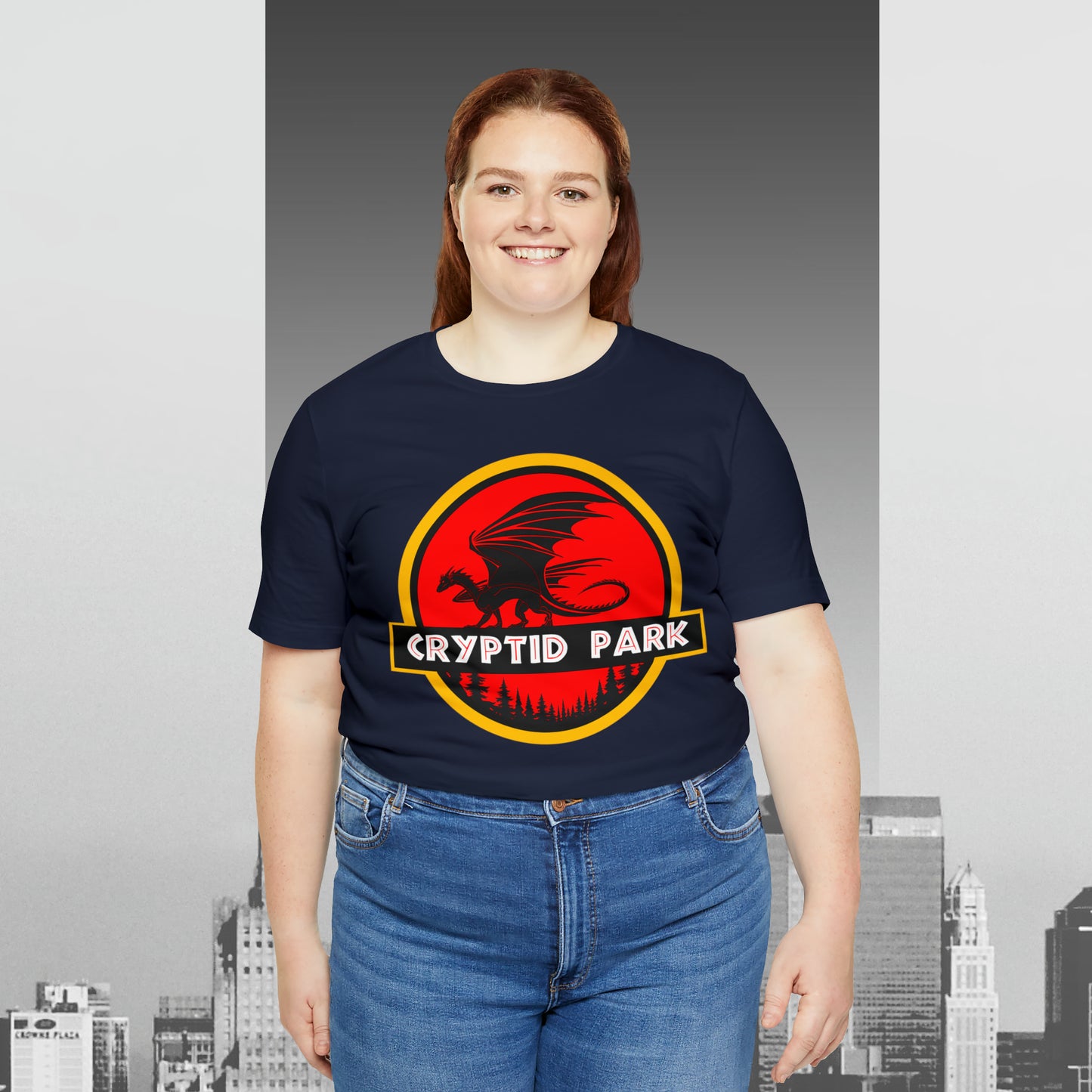 Cryptid Park Series Present The Dragon Unisex Jersey Short Sleeve Tee