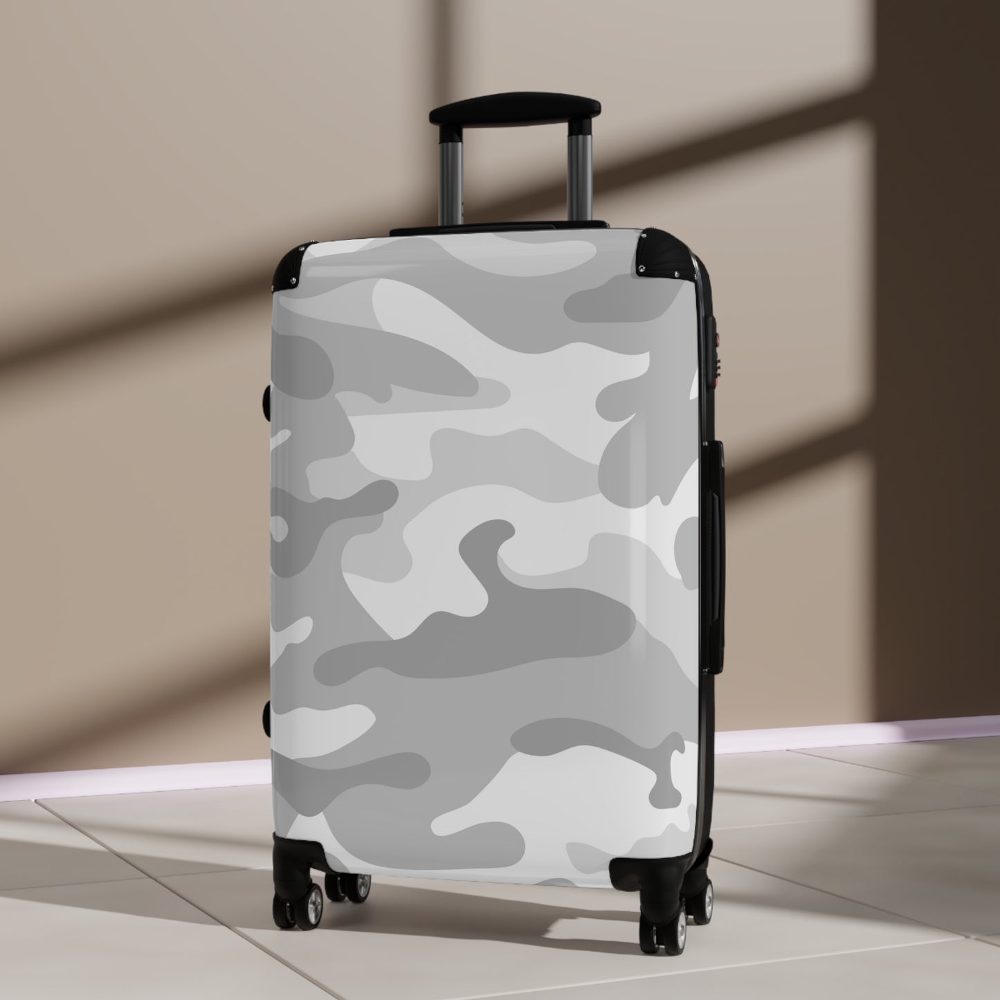 Grey Camo Suitcase