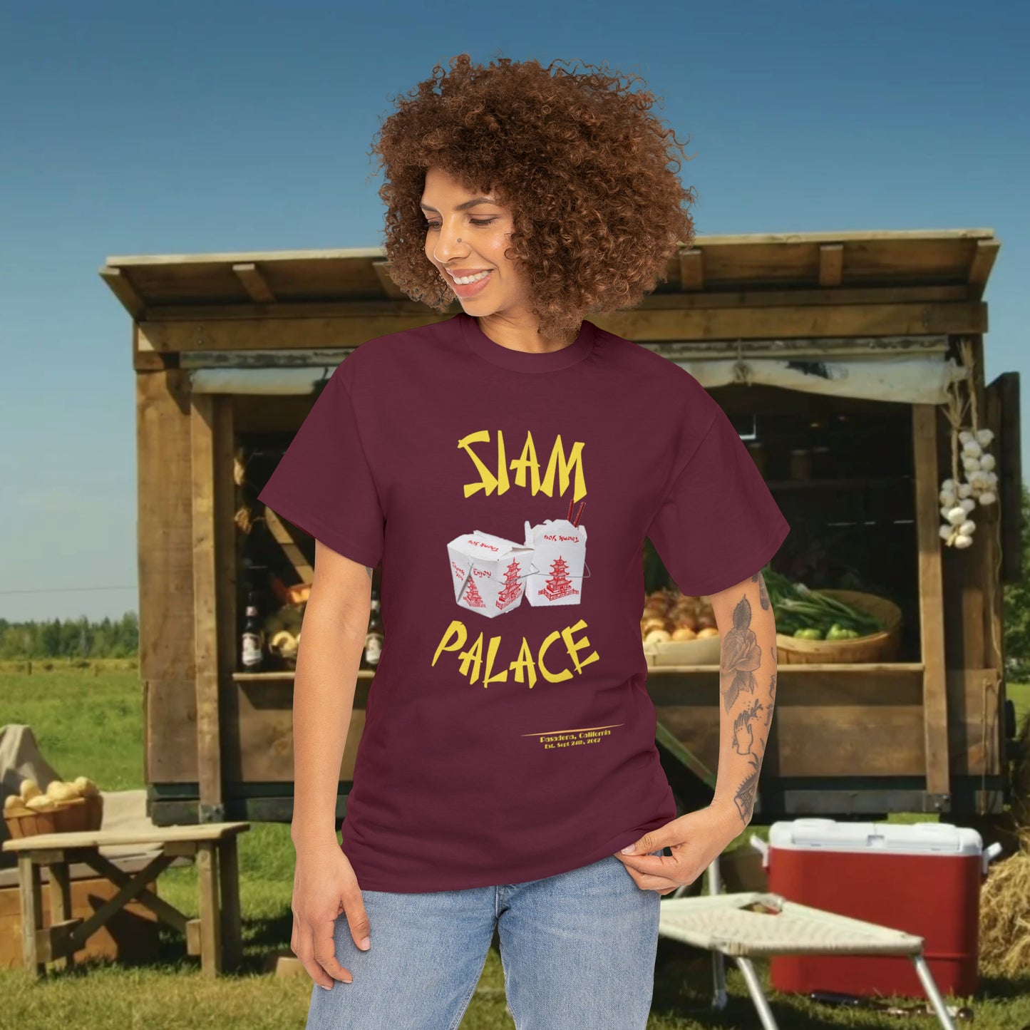 Siam Palace Established 2007 Unisex Heavy Cotton Tee