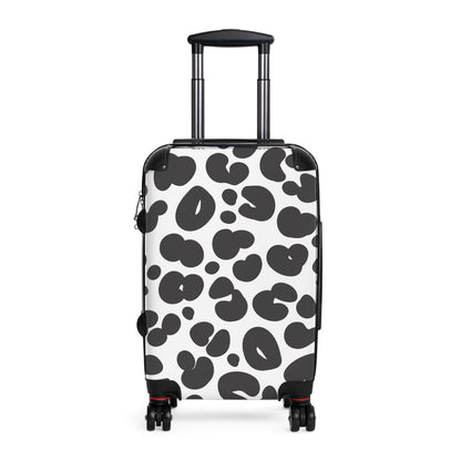 Black and White Cheetah Print Suitcase