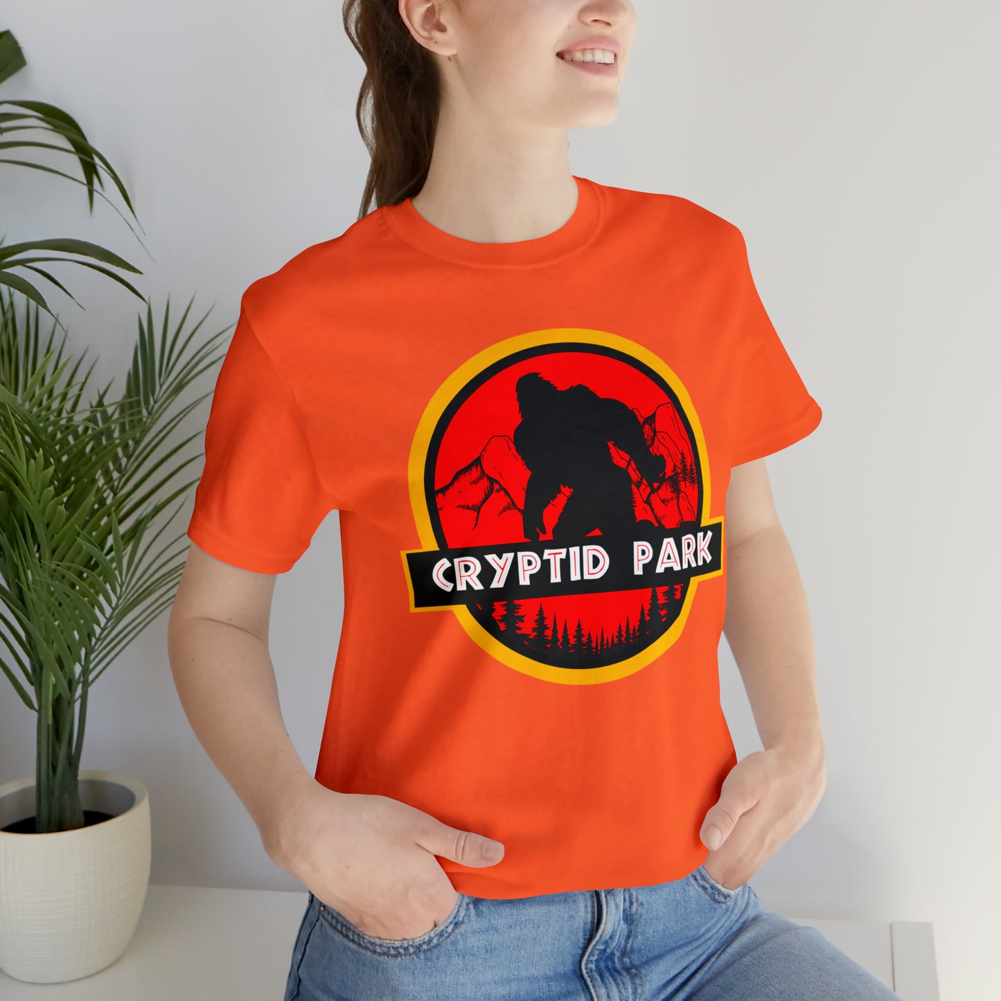 Cryptid Park Series Presents Bigfoot Unisex Jersey Short Sleeve Tee