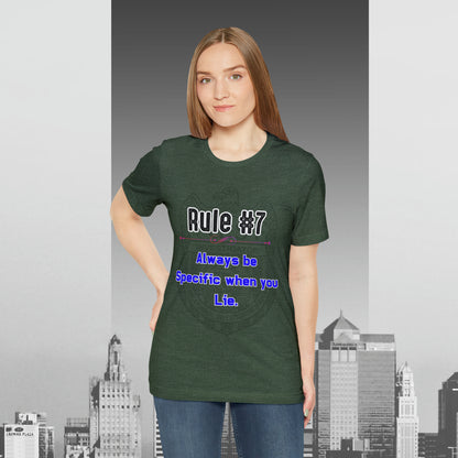 Rules of Gibbs #7 Always be Specific When you Lie Unisex Jersey Short Sleeve Tee