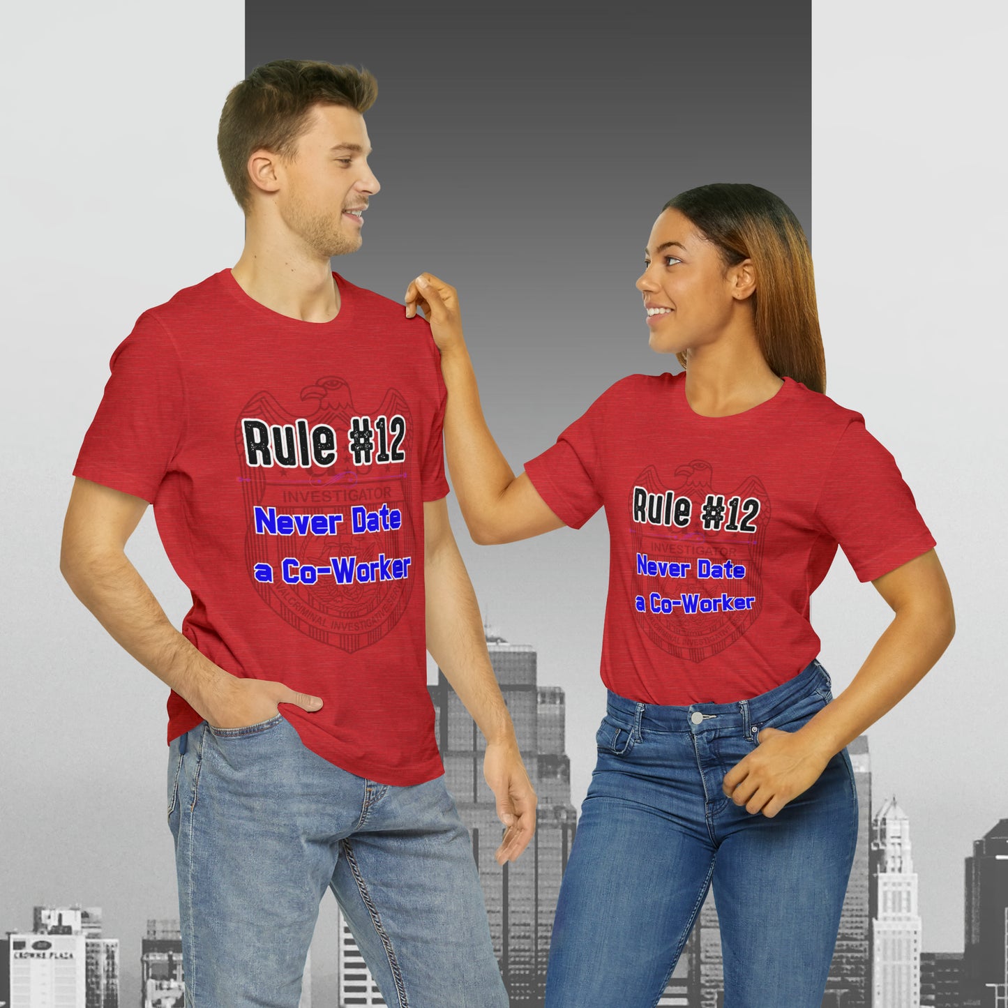 Rules of Gibbs #12 Never Date a Co-Worker Unisex Jersey Short Sleeve Tee