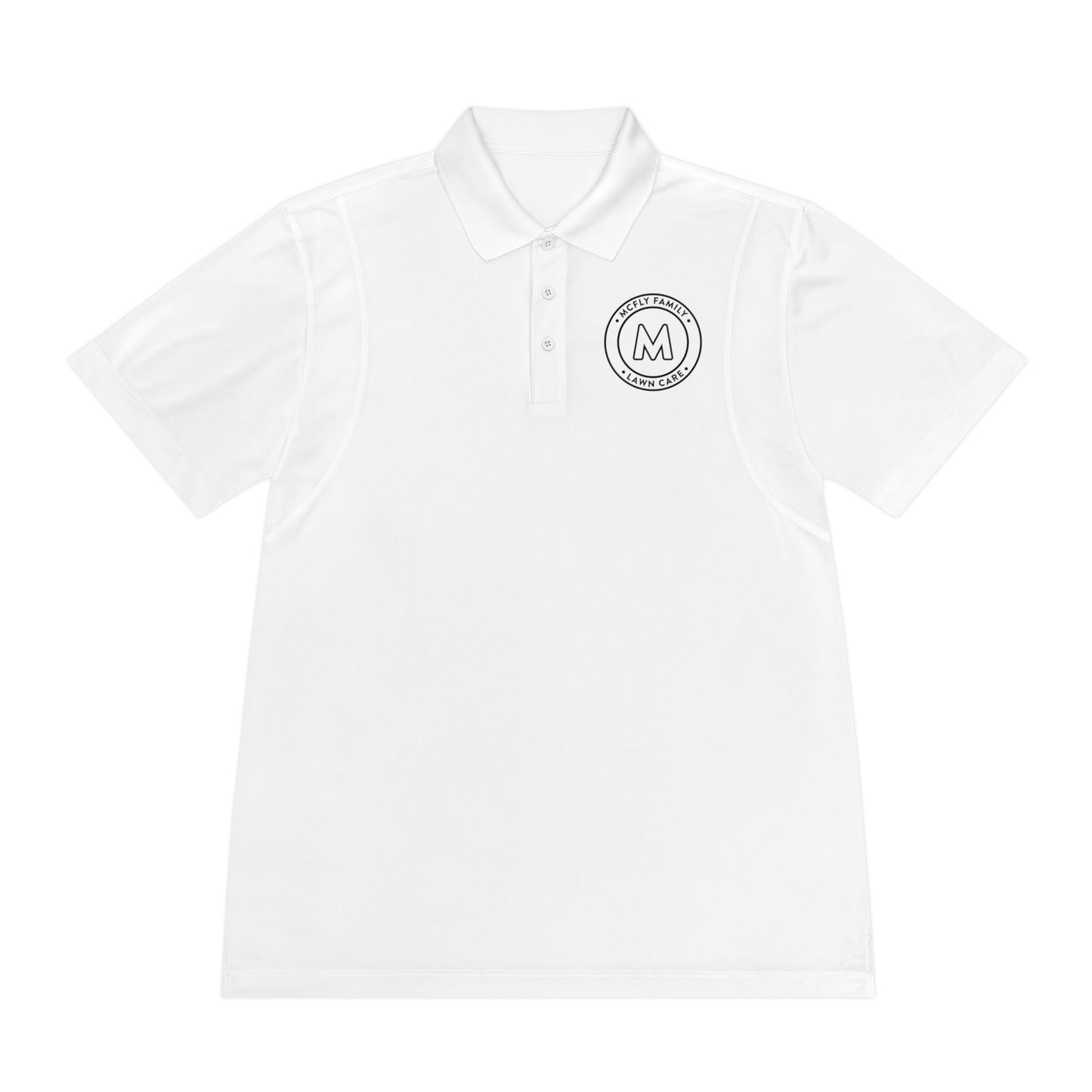 McFly Family Lawn Care Men's Sport Polo Shirt