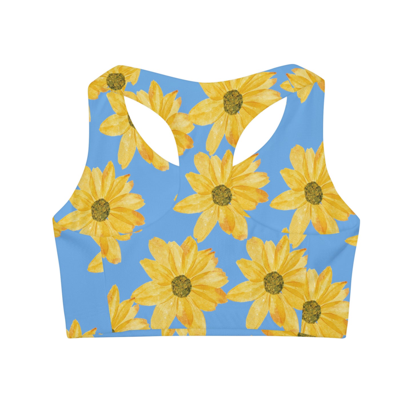 Flower Print Girls' Swimsuit Crop Top (AOP)