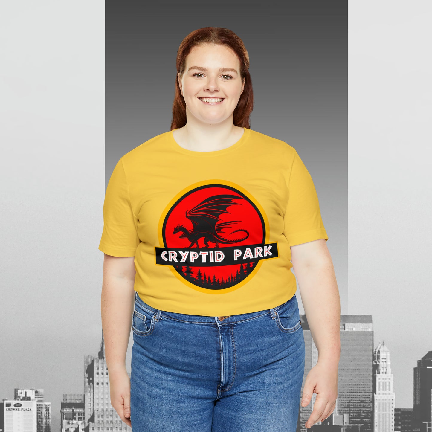 Cryptid Park Series Present The Dragon Unisex Jersey Short Sleeve Tee