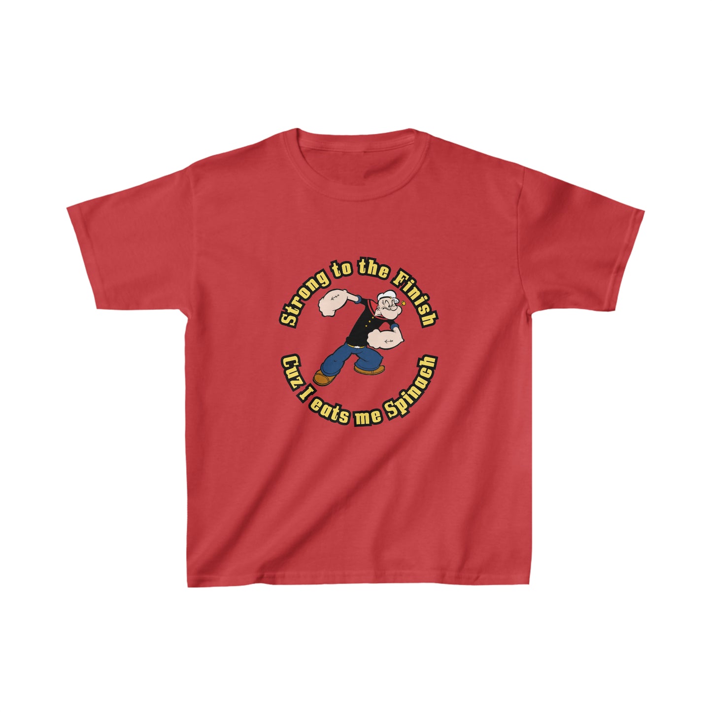 Popeye's Strong to the Finish Kids Heavy Cotton Tee