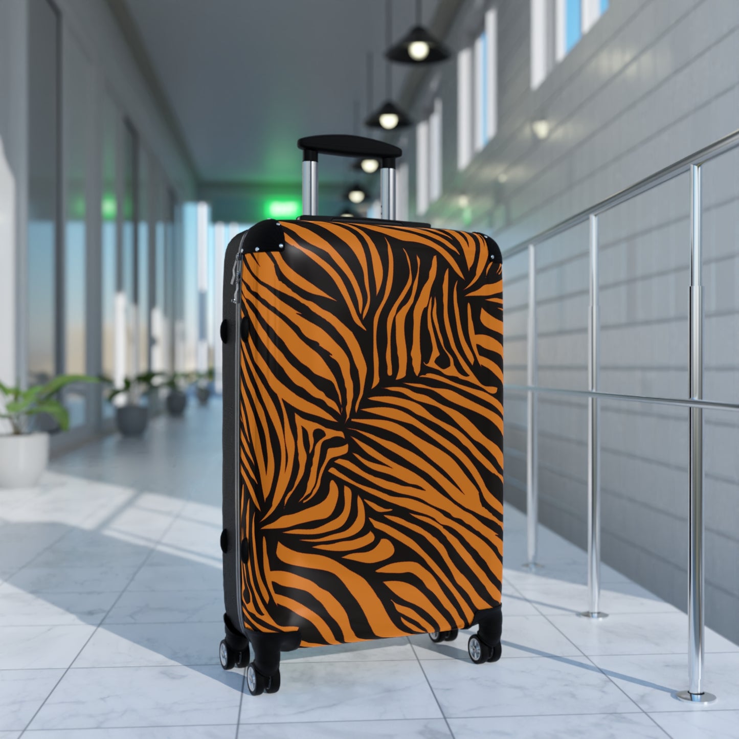 Tiger Print Suitcase