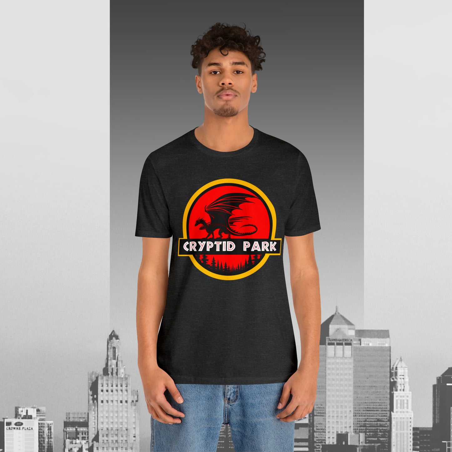 Cryptid Park Series Present The Dragon Unisex Jersey Short Sleeve Tee