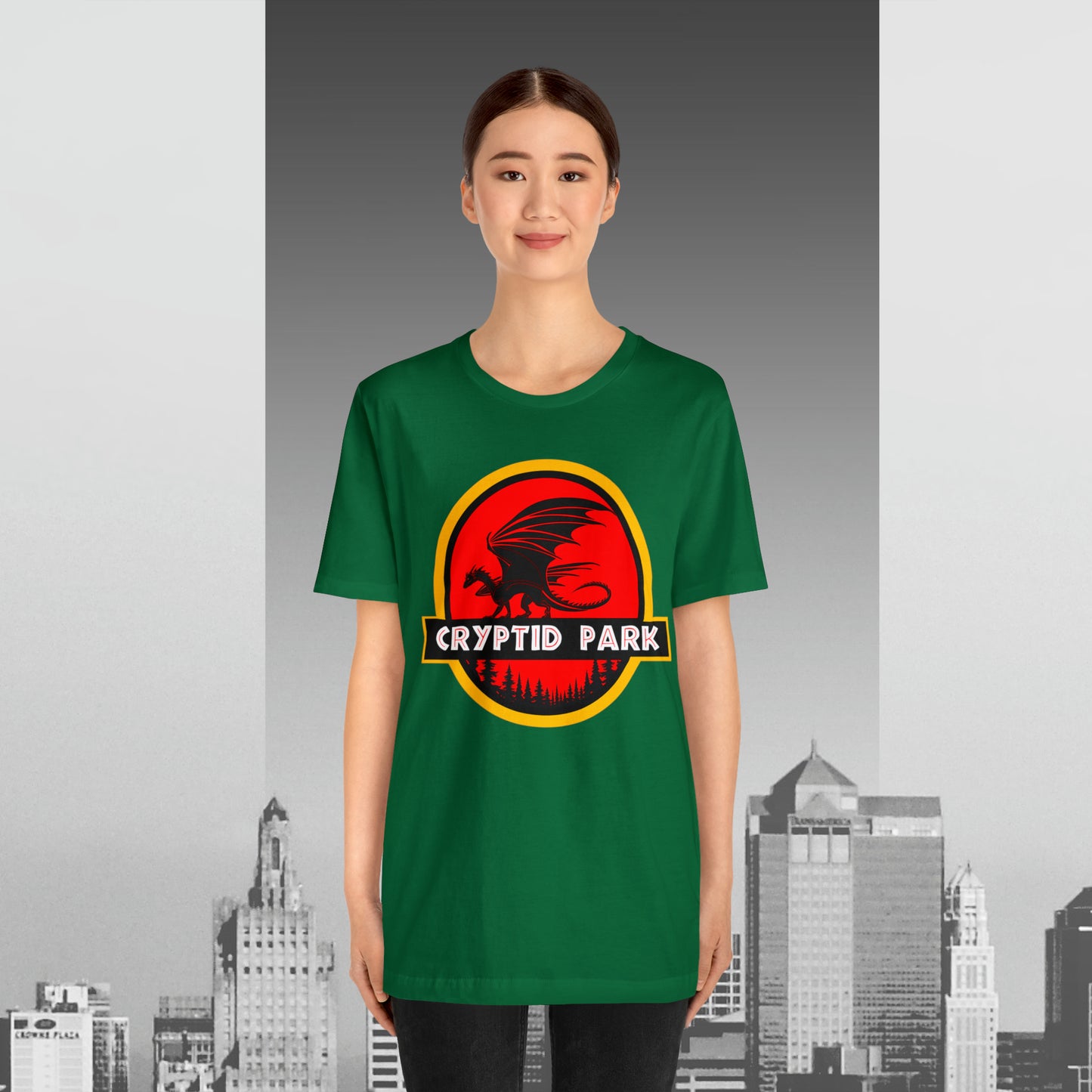 Cryptid Park Series Present The Dragon Unisex Jersey Short Sleeve Tee