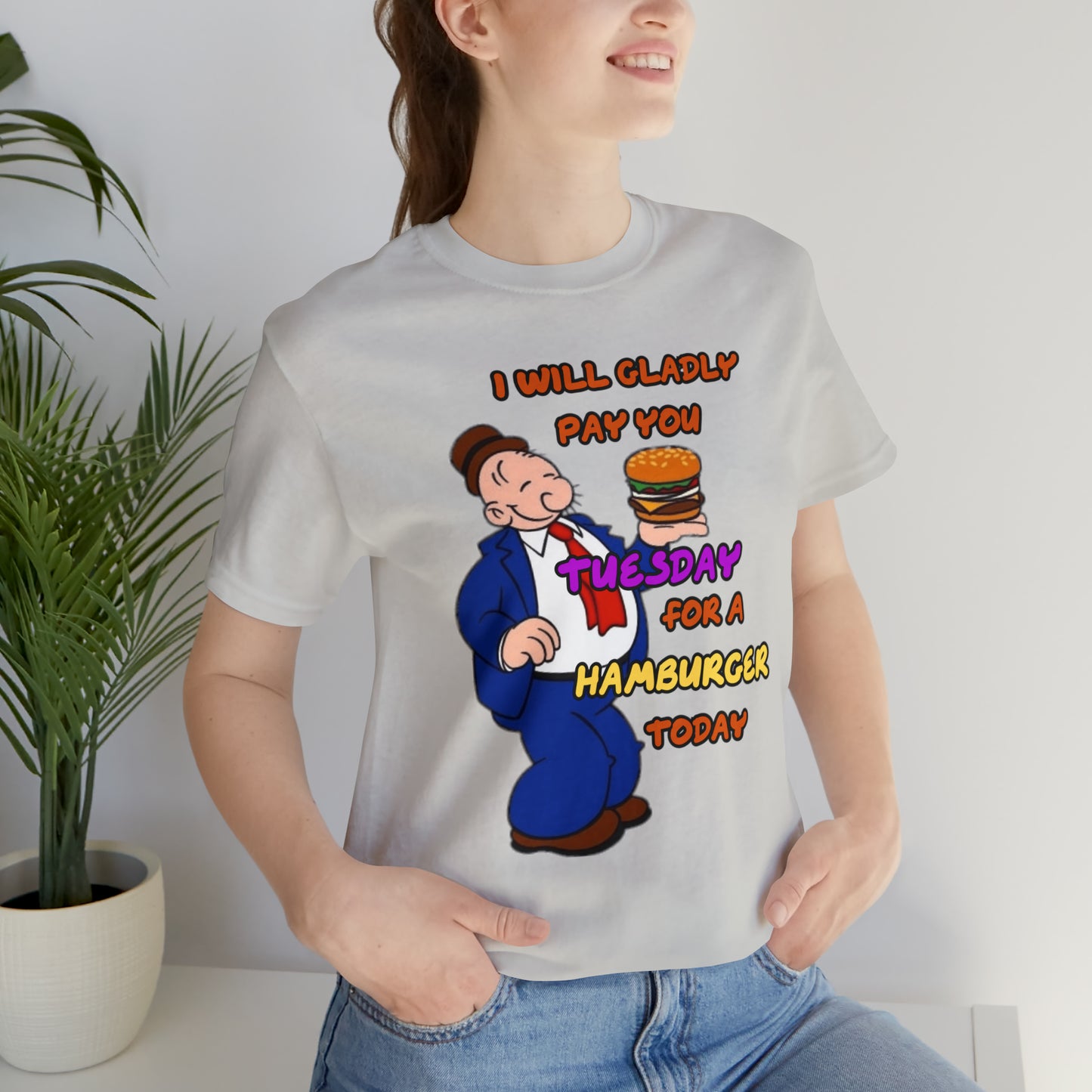 Popeye's Friend Wimpy/Unisex Jersey Short Sleeve Tee