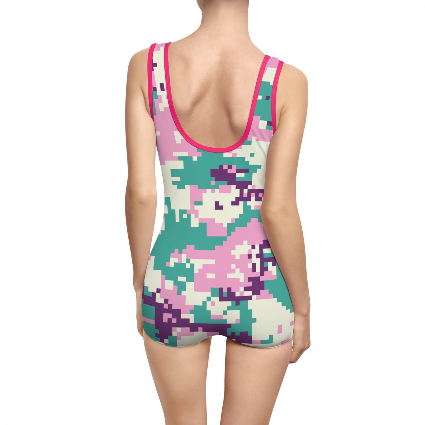 Digital Camo Women's Vintage Swimsuit (AOP)