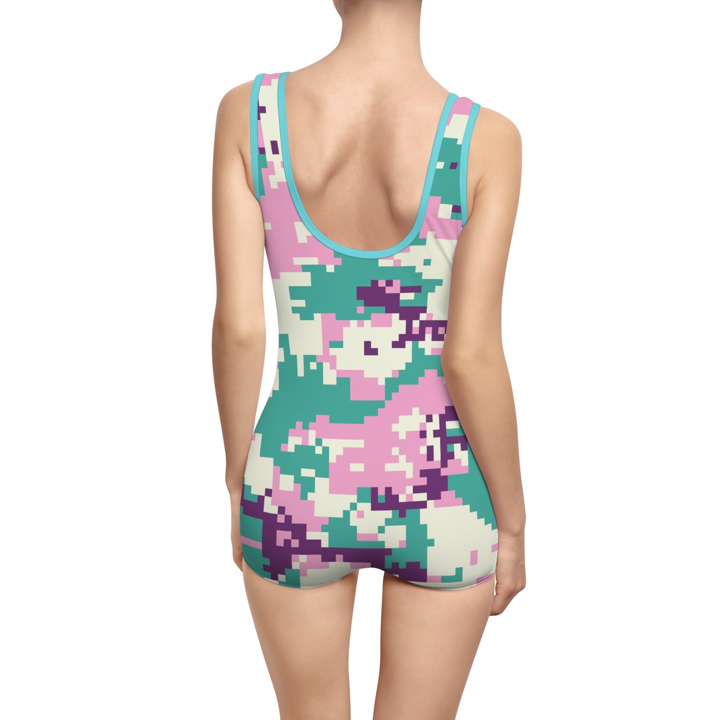 Digital Camo Women's Vintage Swimsuit (AOP)