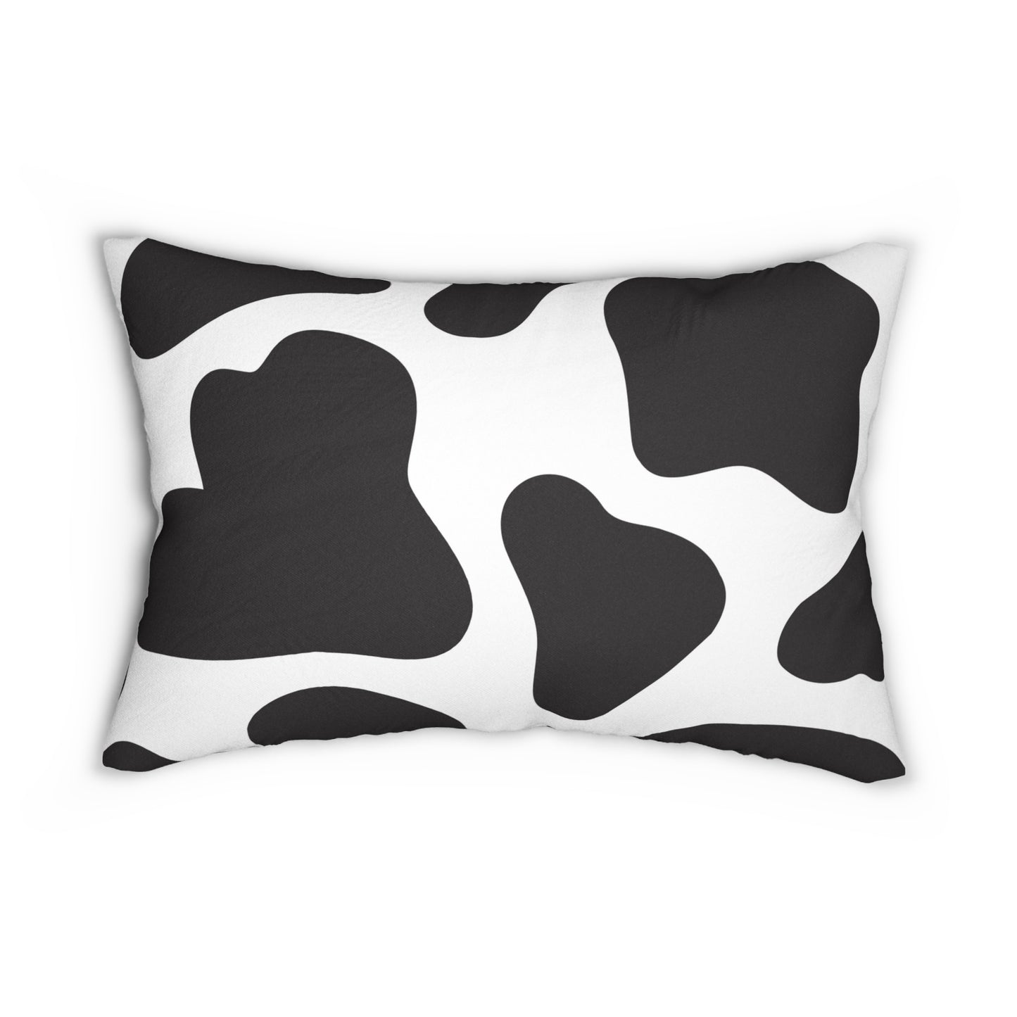 Cow Print Spun Polyester Lumbar Pillow