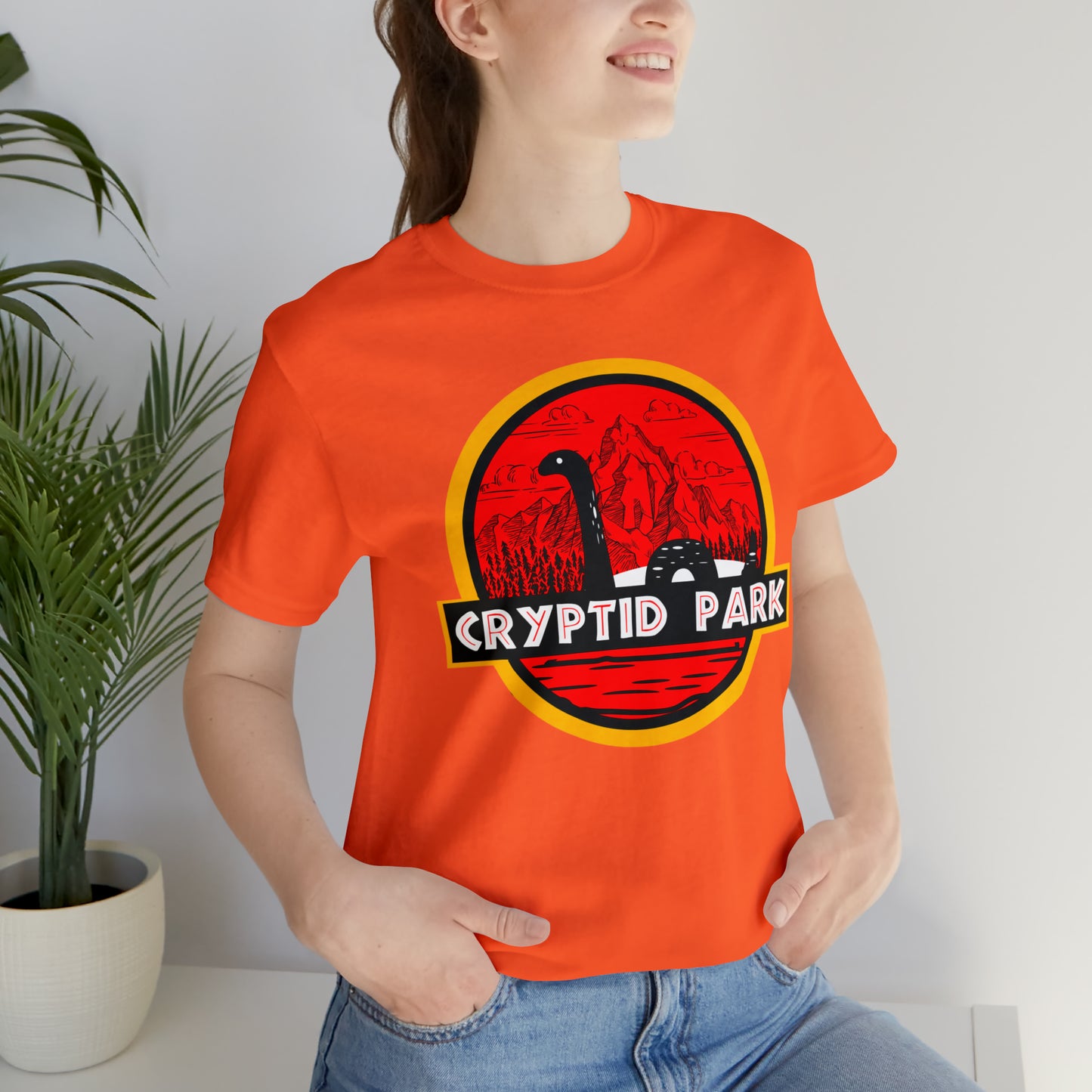 Cryptid Park Series Present The Loch Ness Monster Unisex Jersey Short Sleeve Tee