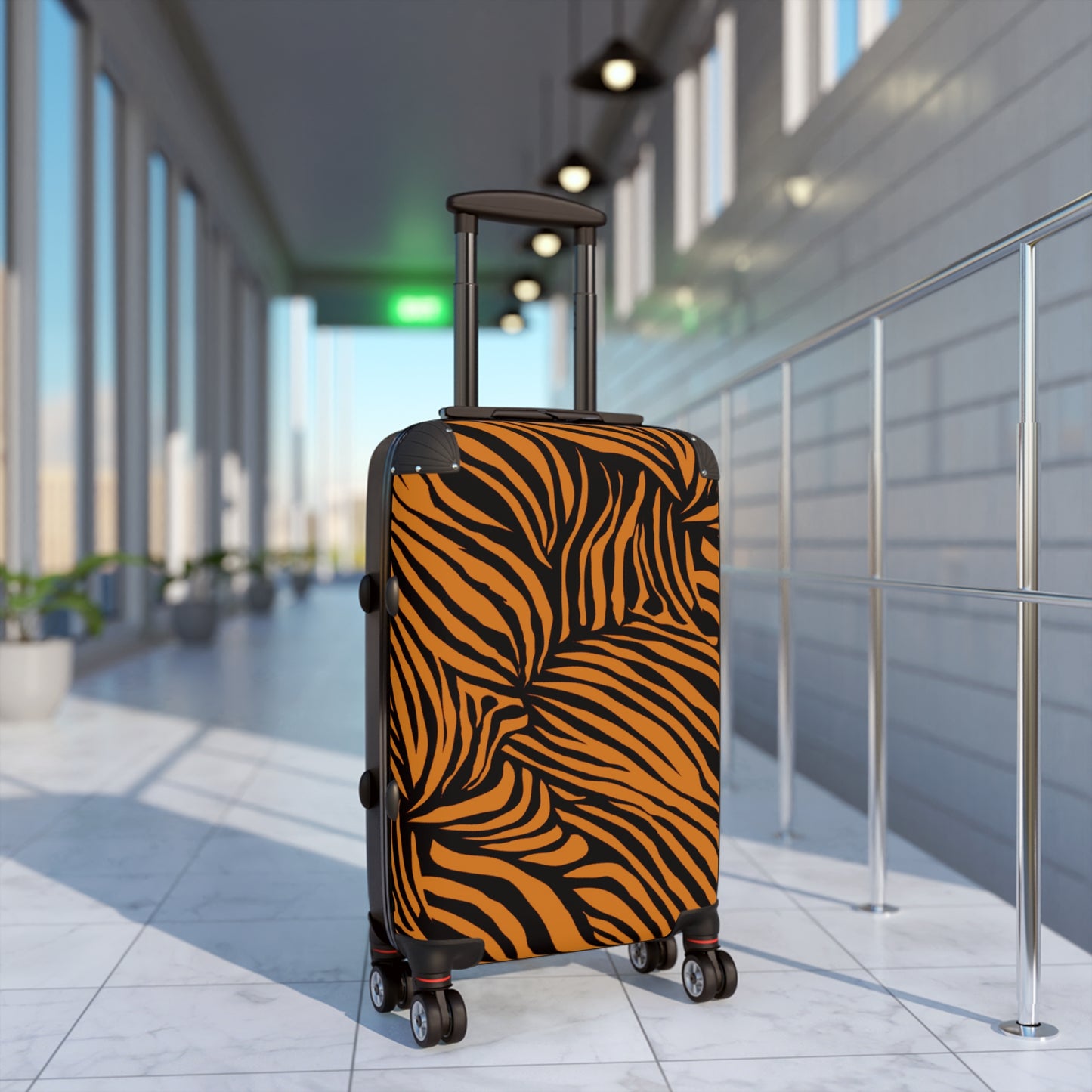 Tiger Print Suitcase