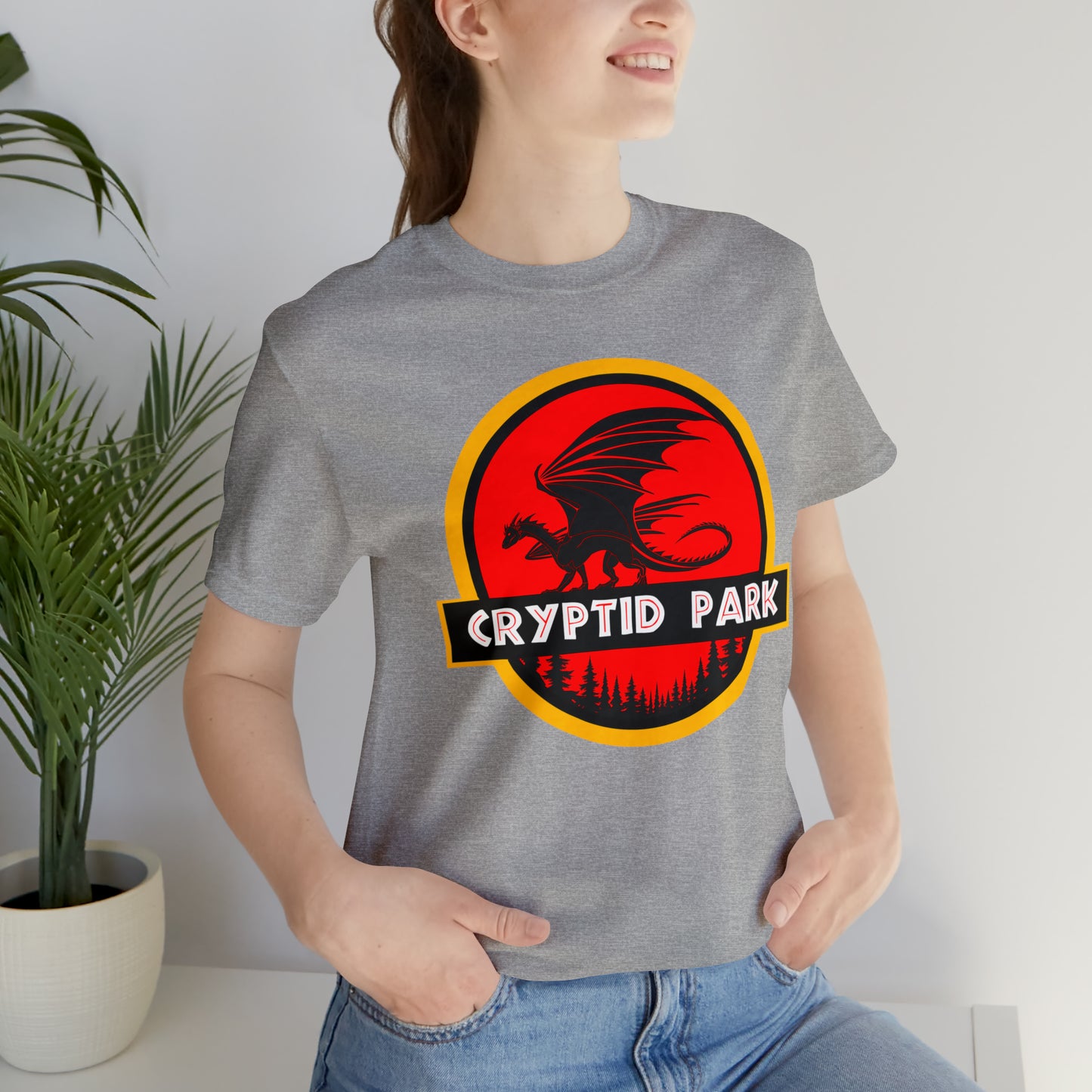 Cryptid Park Series Present The Dragon Unisex Jersey Short Sleeve Tee