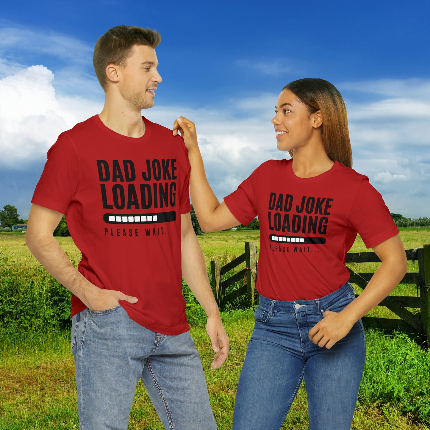 Dad Joke Loading Please Wait / Unisex Jersey Short Sleeve Tee