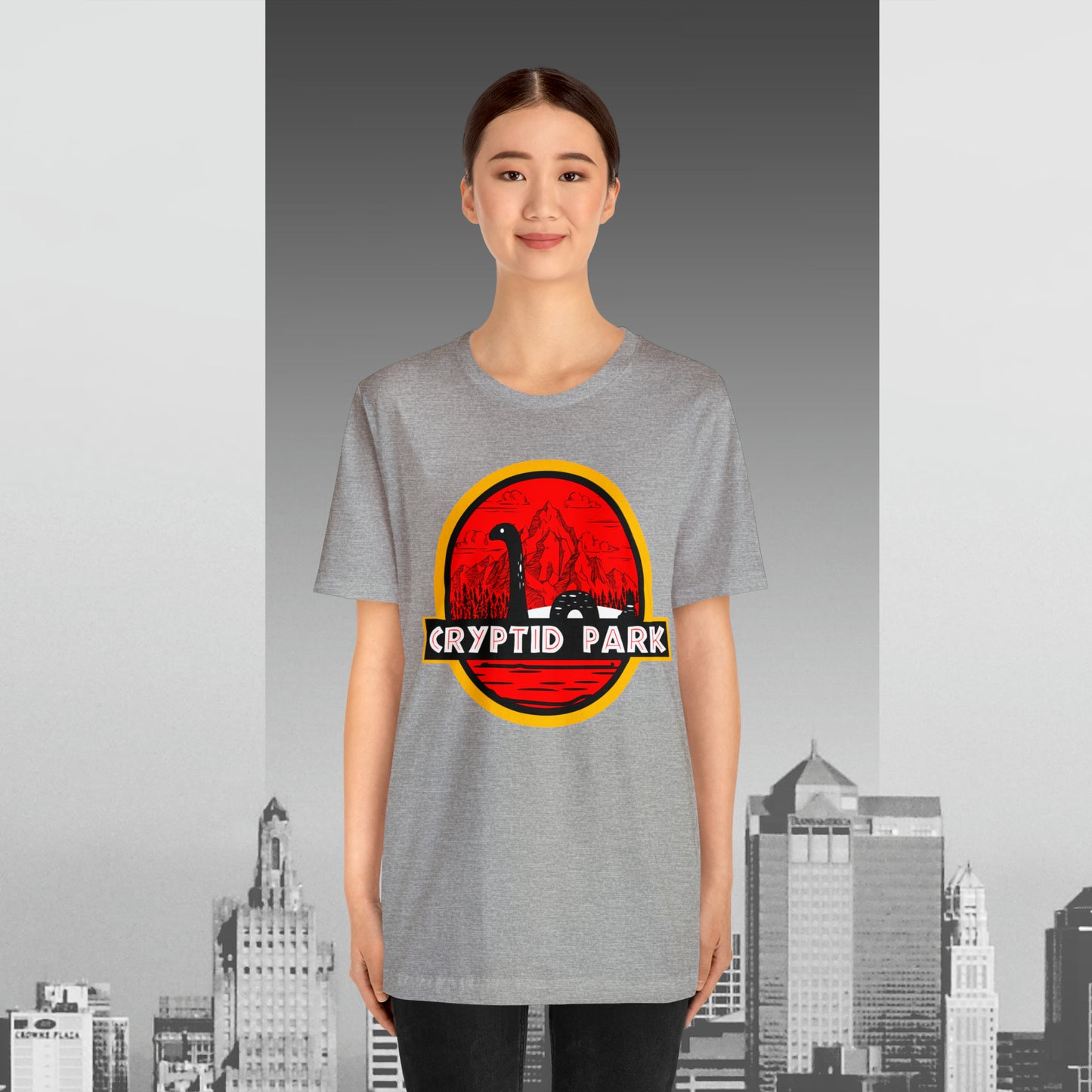 Cryptid Park Series Present The Loch Ness Monster Unisex Jersey Short Sleeve Tee