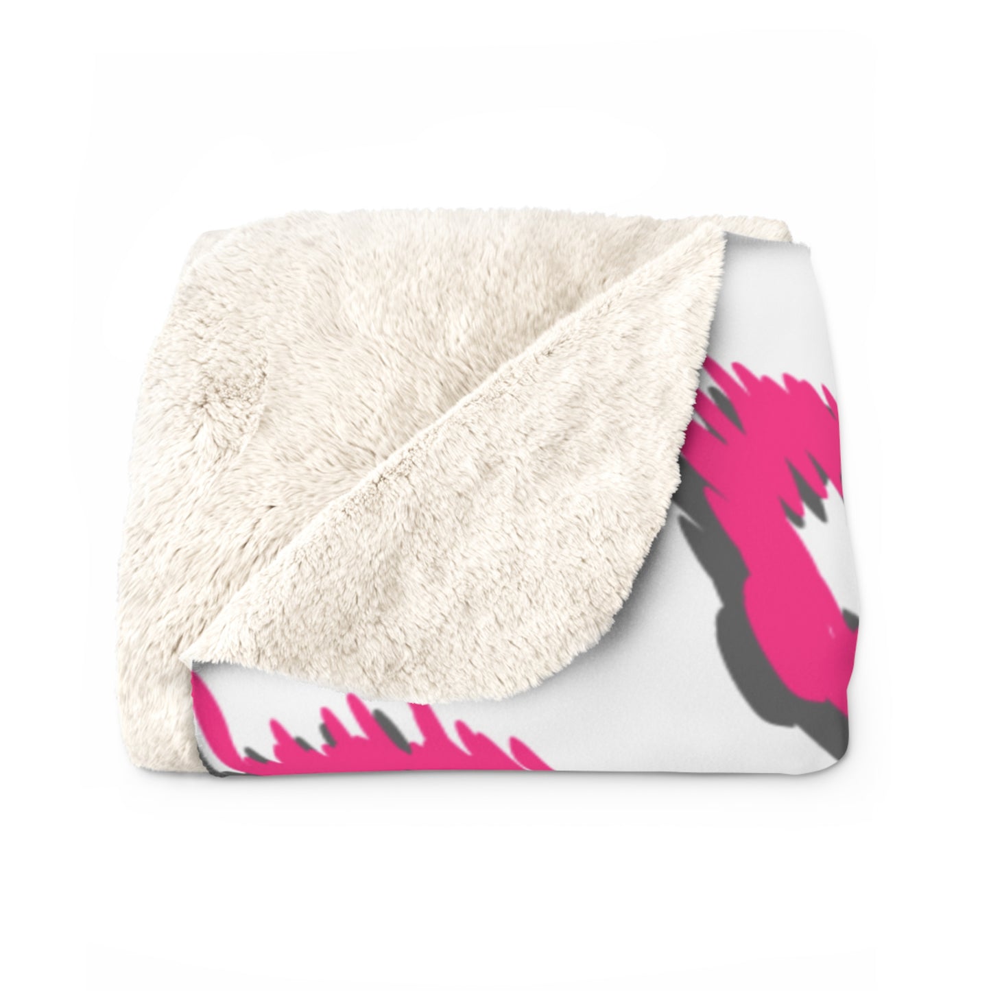 Pink Leopard Sherpa Fleece Blanket