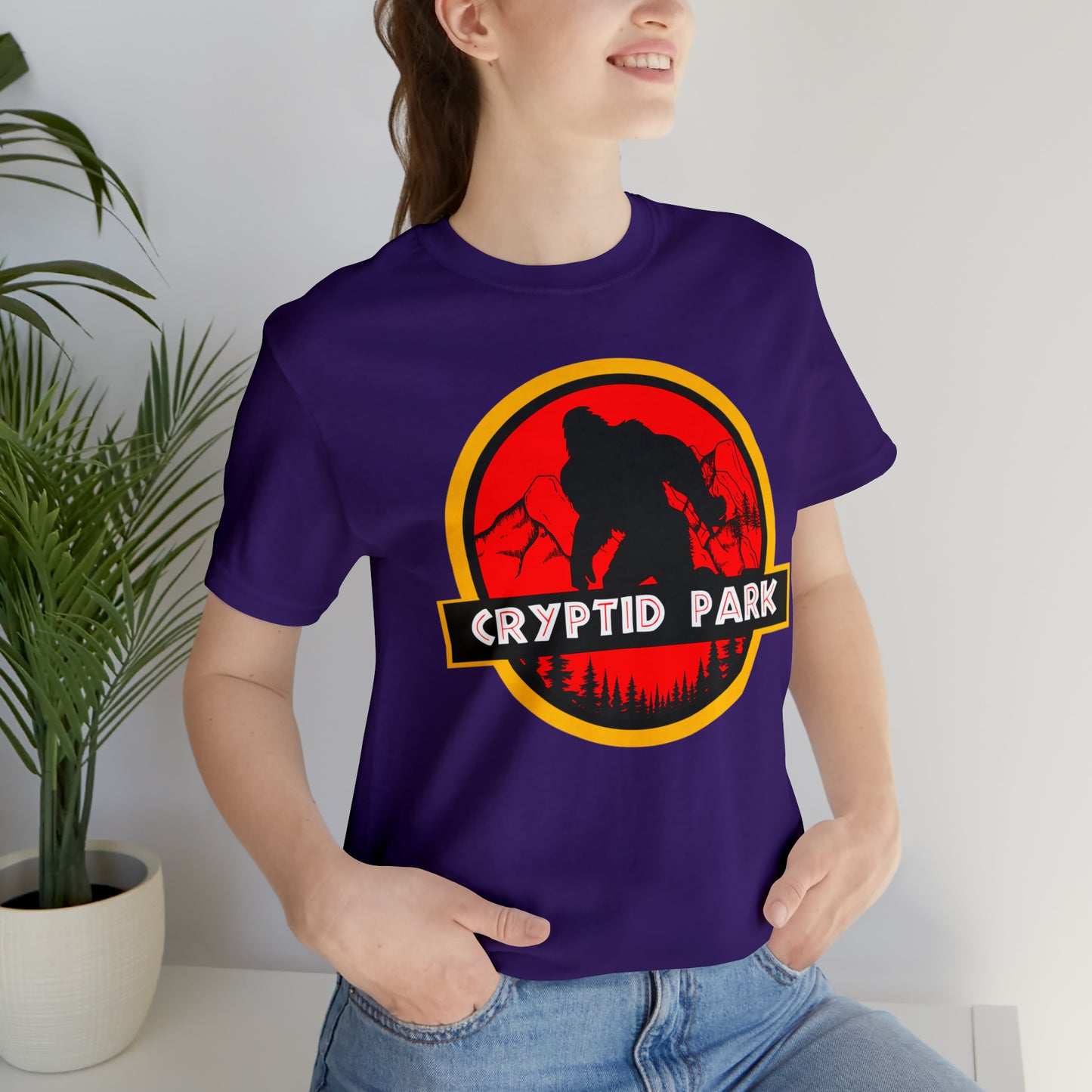 Cryptid Park Series Presents Bigfoot Unisex Jersey Short Sleeve Tee