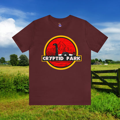 Cryptid Park Series Present The Loch Ness Monster Unisex Jersey Short Sleeve Tee