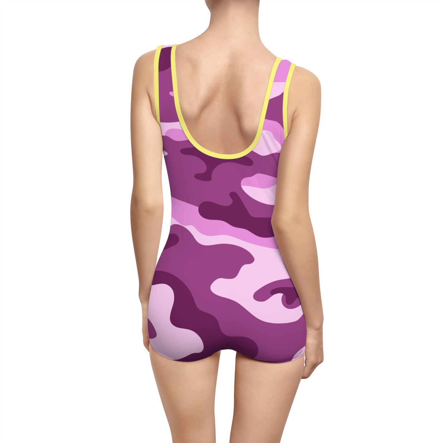 Pink Camo Women's Vintage Swimsuit (AOP)