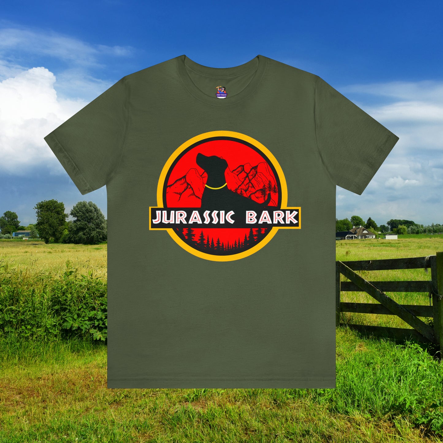 Jurassic Bark Labrador, Retriever Custom Unisex Jersey Short Sleeve Tee