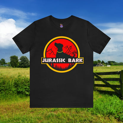 Jurassic Bark Labrador, Retriever Custom Unisex Jersey Short Sleeve Tee