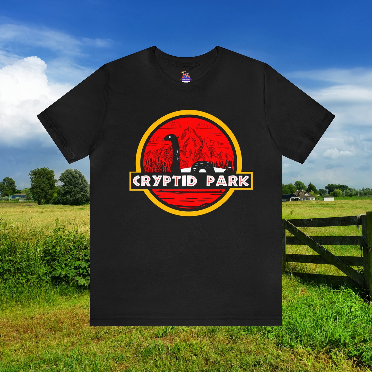 Cryptid Park Series Present The Loch Ness Monster Unisex Jersey Short Sleeve Tee