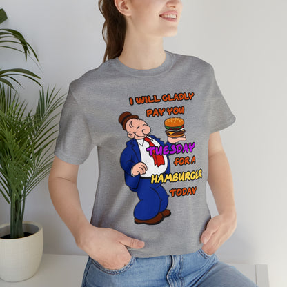 Popeye's Friend Wimpy/Unisex Jersey Short Sleeve Tee