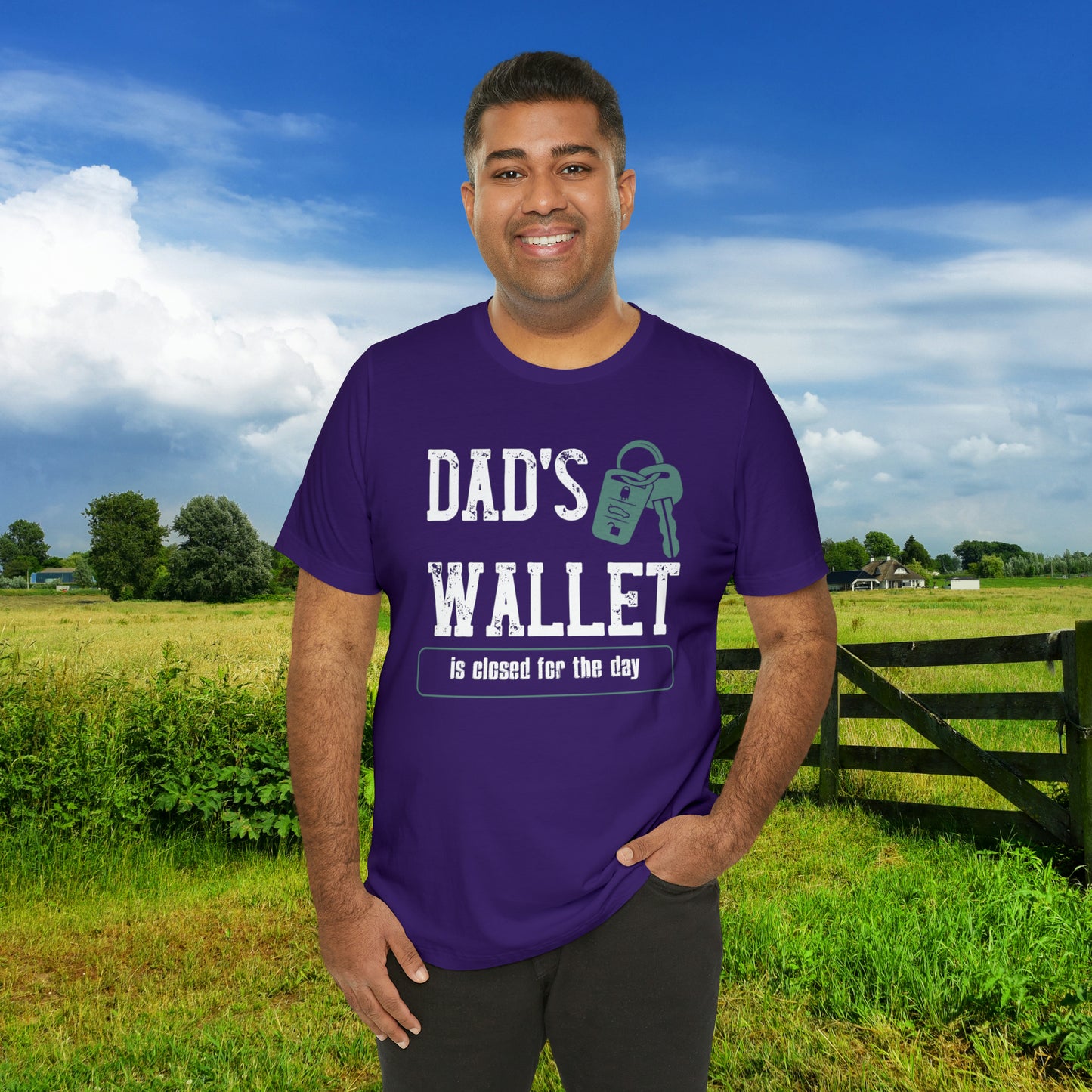 Dad's Wallet Is Closed For the Day /Unisex Jersey Short Sleeve Tee