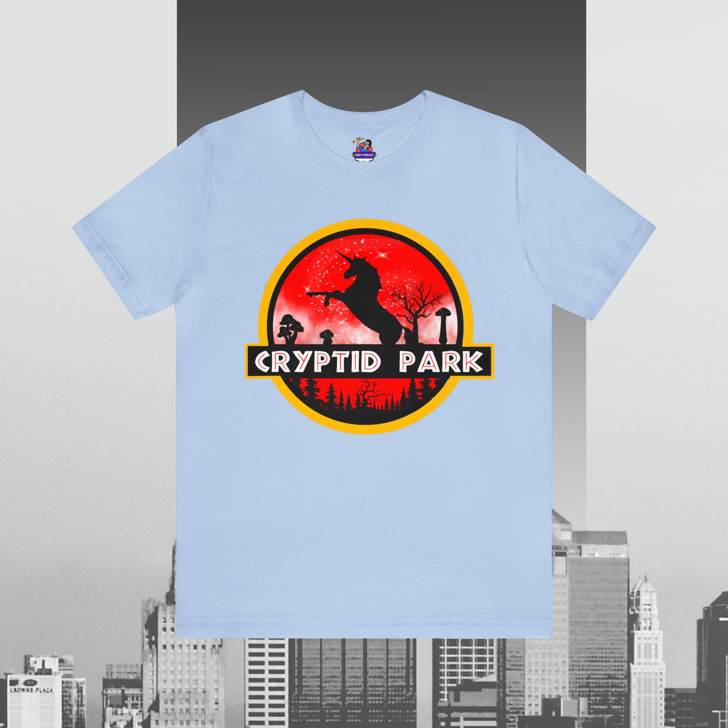 Cryptid Park Series Present The Unicorn Unisex Jersey Short Sleeve Tee