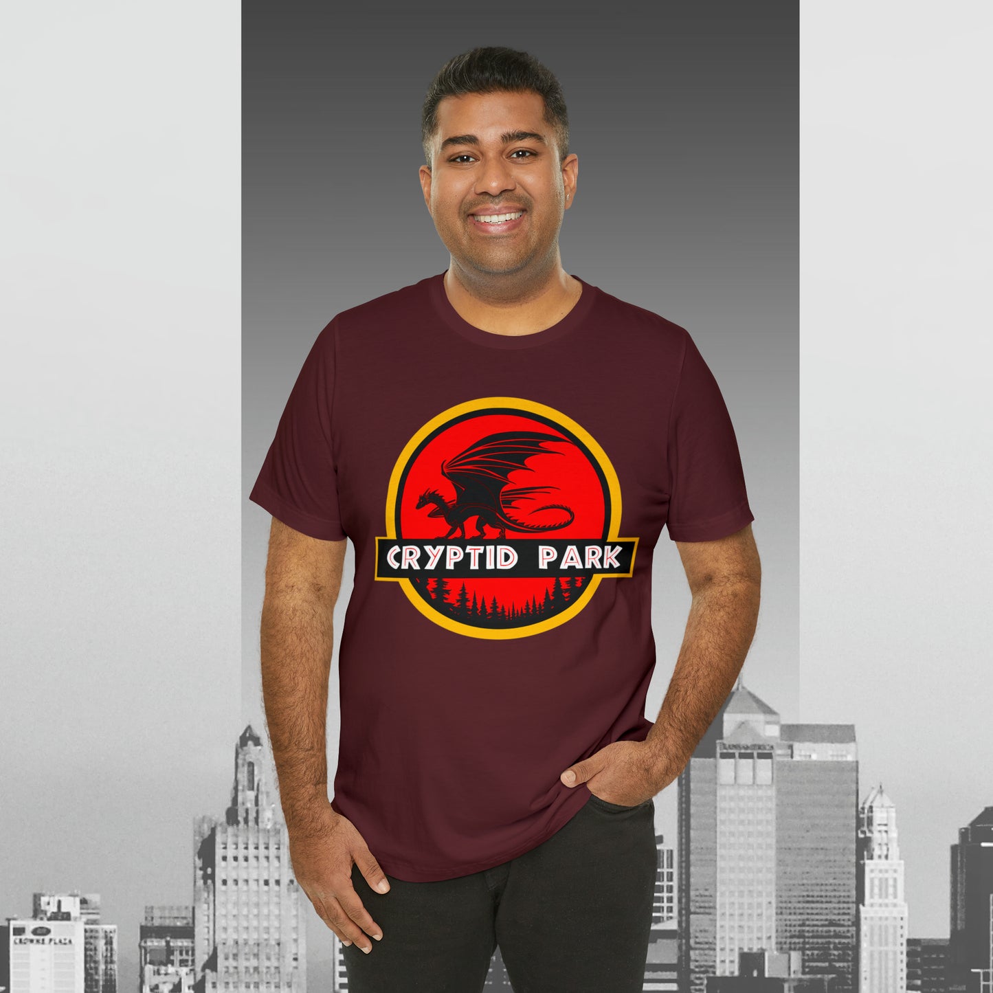 Cryptid Park Series Present The Dragon Unisex Jersey Short Sleeve Tee