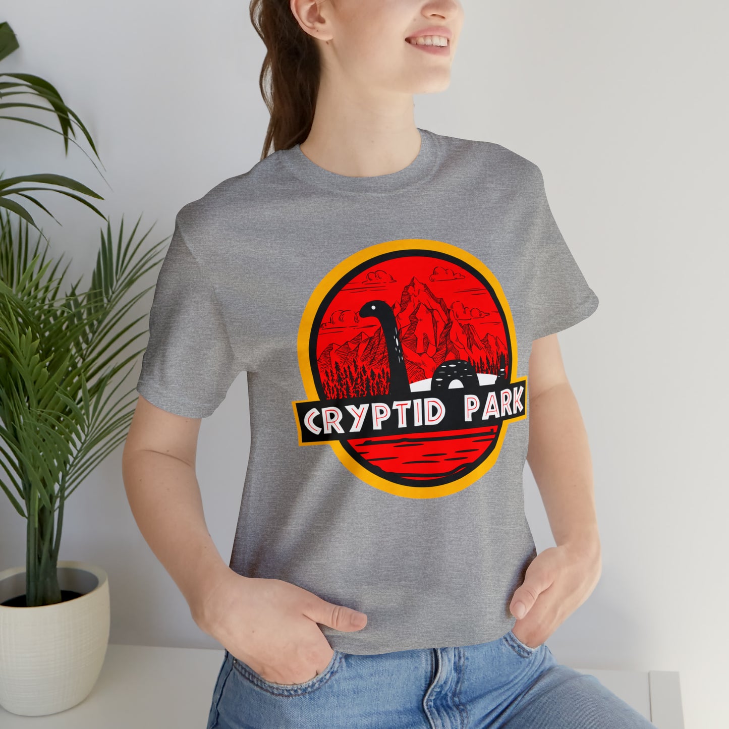 Cryptid Park Series Present The Loch Ness Monster Unisex Jersey Short Sleeve Tee