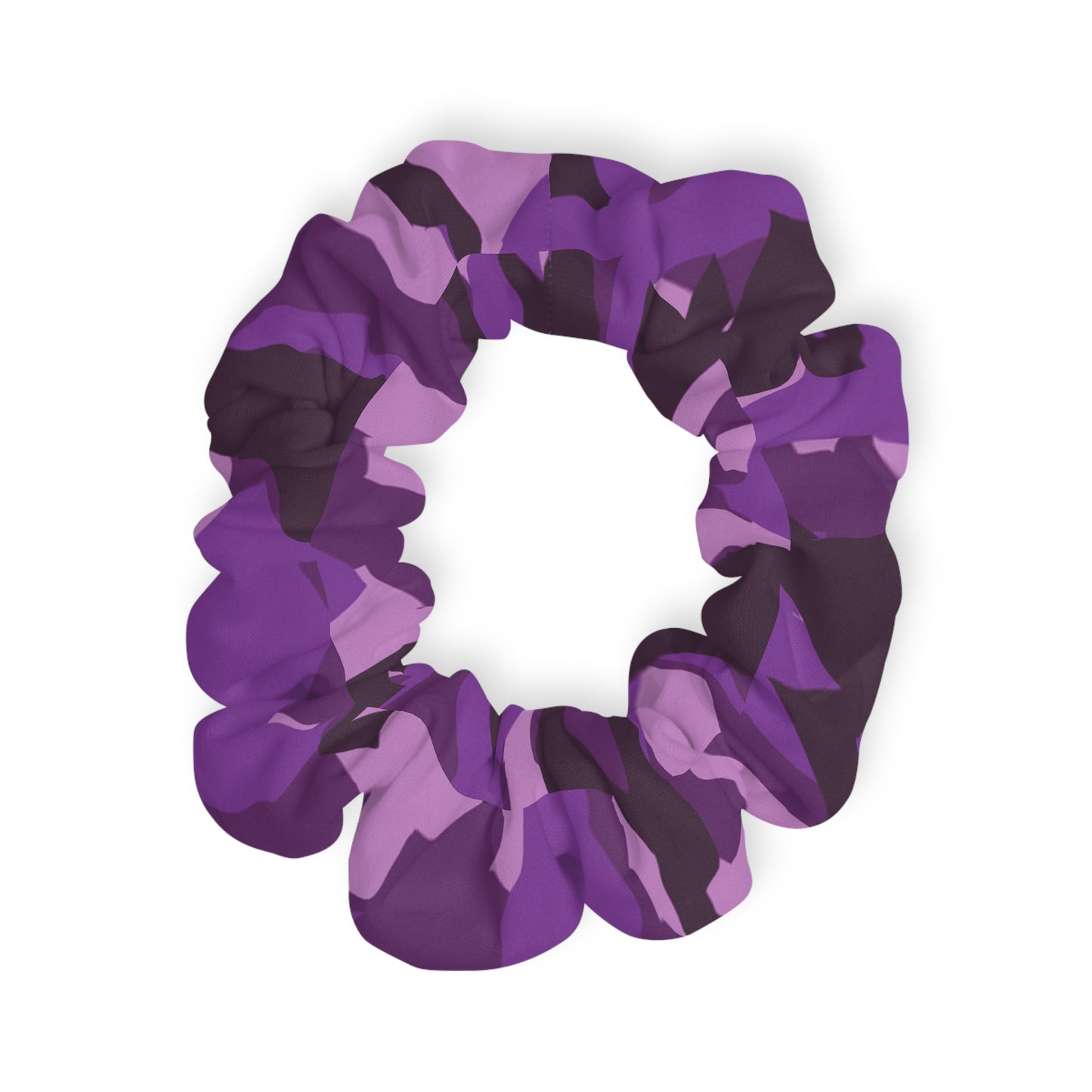 Purple Camo Scrunchie