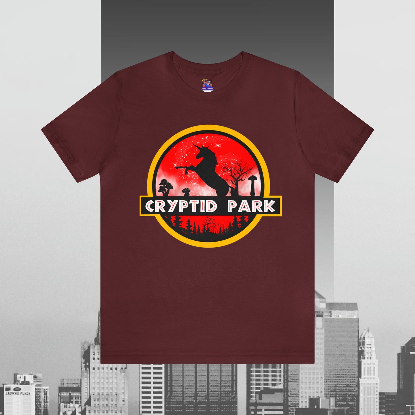 Cryptid Park Series Present The Unicorn Unisex Jersey Short Sleeve Tee