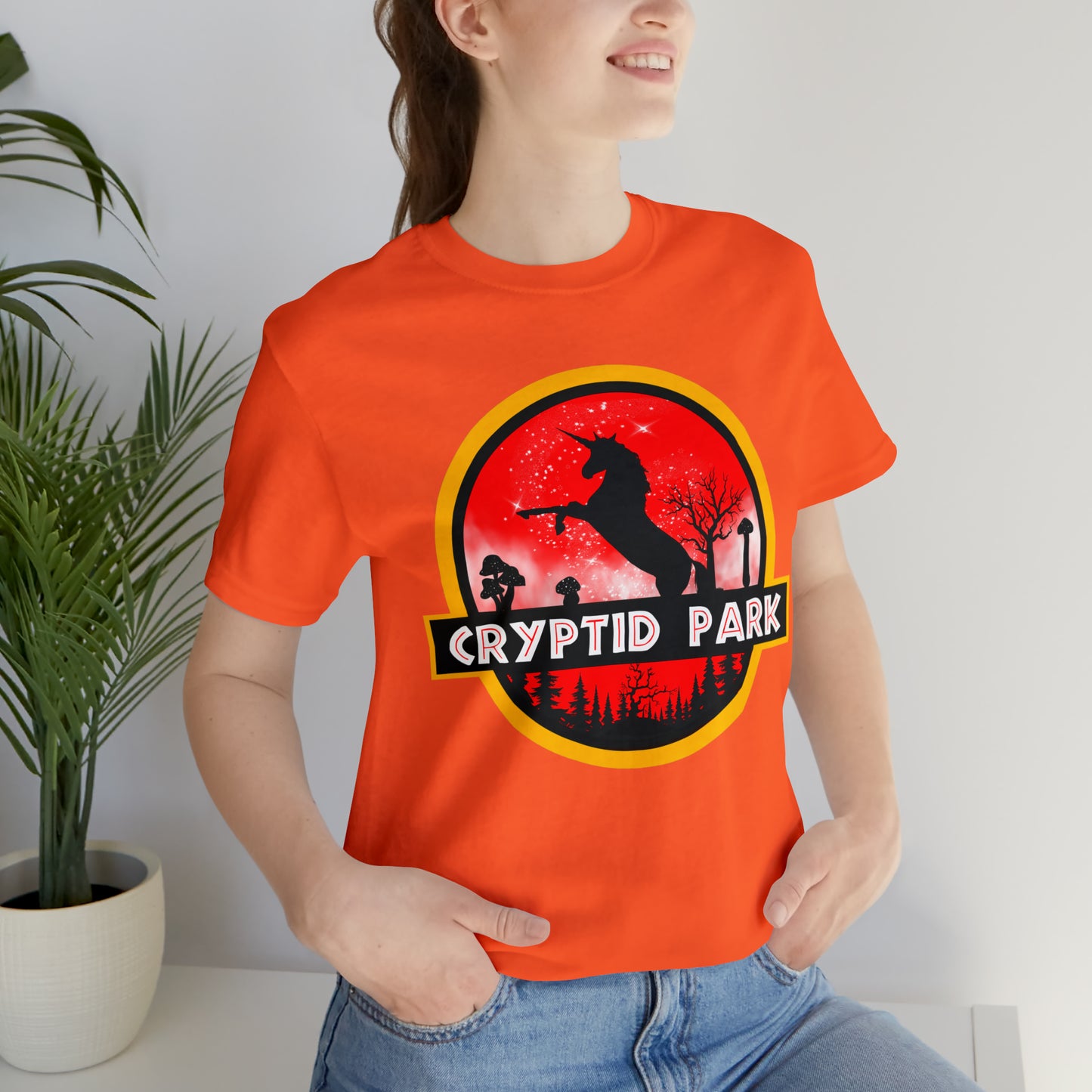 Cryptid Park Series Present The Unicorn Unisex Jersey Short Sleeve Tee