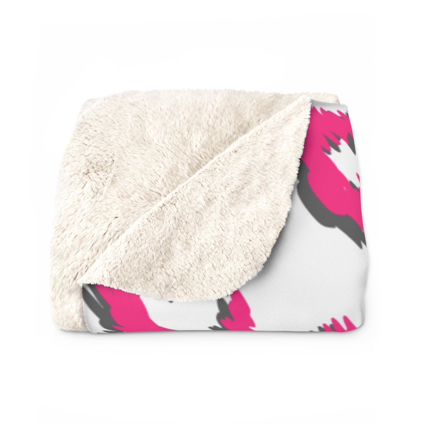 Pink Leopard Sherpa Fleece Blanket