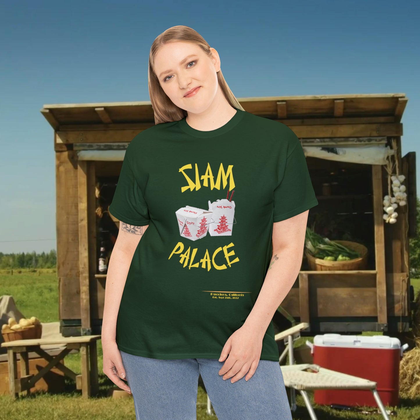 Siam Palace Established 2007 Unisex Heavy Cotton Tee