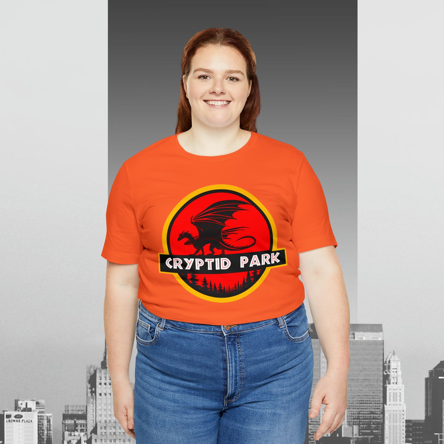 Cryptid Park Series Present The Dragon Unisex Jersey Short Sleeve Tee