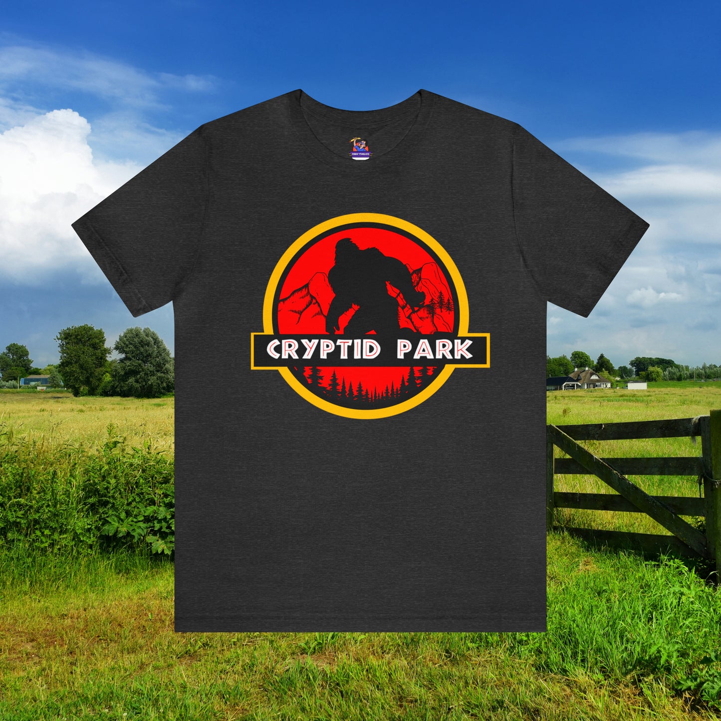 Cryptid Park Series Presents Bigfoot Unisex Jersey Short Sleeve Tee