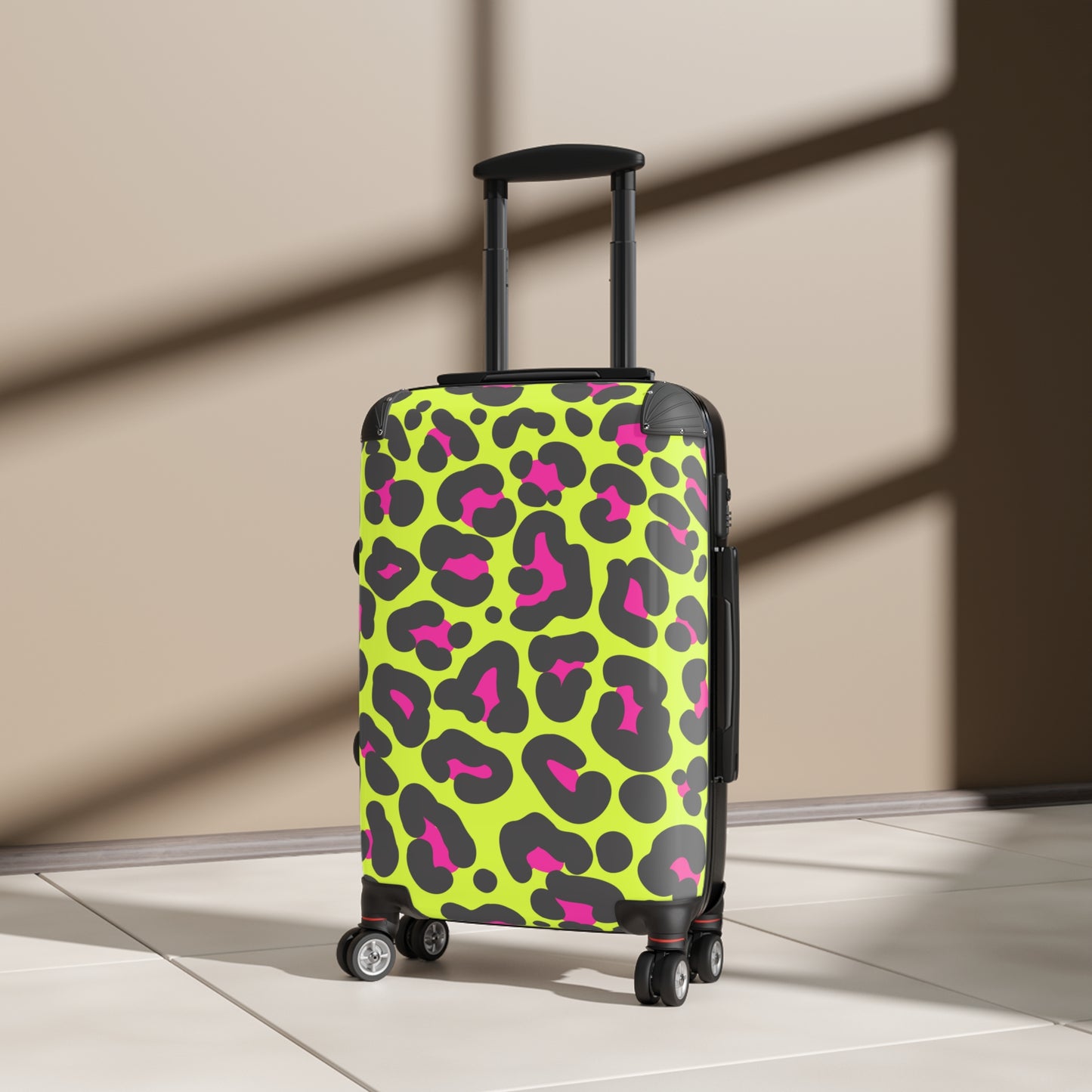 Neon Cheetah Print Suitcase