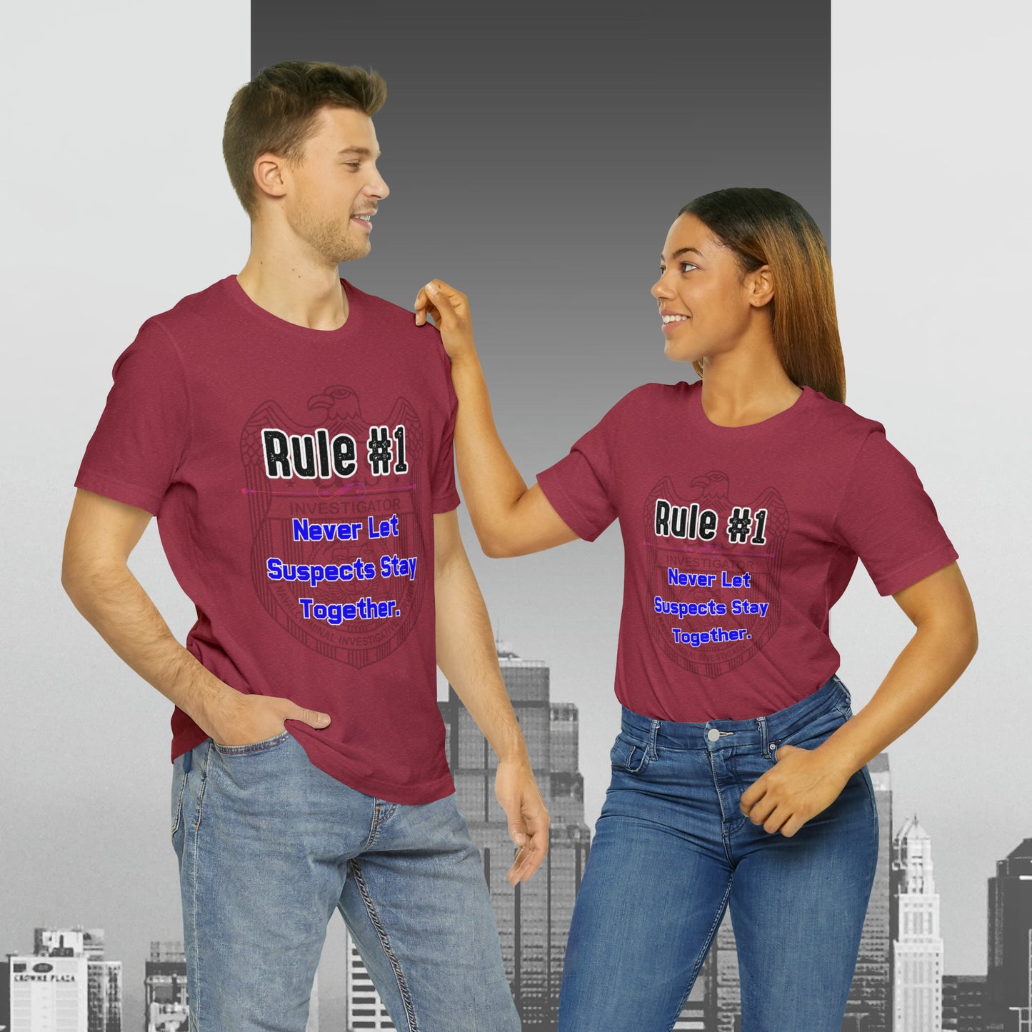 Rules of Gibbs #1 Never Let Suspects stay Together Unisex Jersey Short Sleeve Tee