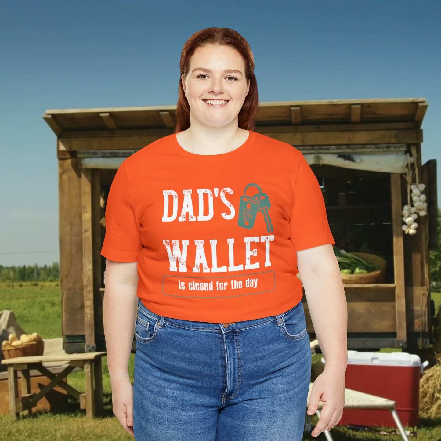 Dad's Wallet Is Closed For the Day /Unisex Jersey Short Sleeve Tee